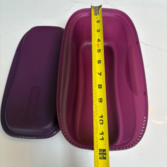 Tupperware Microwave Pasta Cooker purple 1.9 litre, 8 cup #6775A-1 - Picture 4 of 5